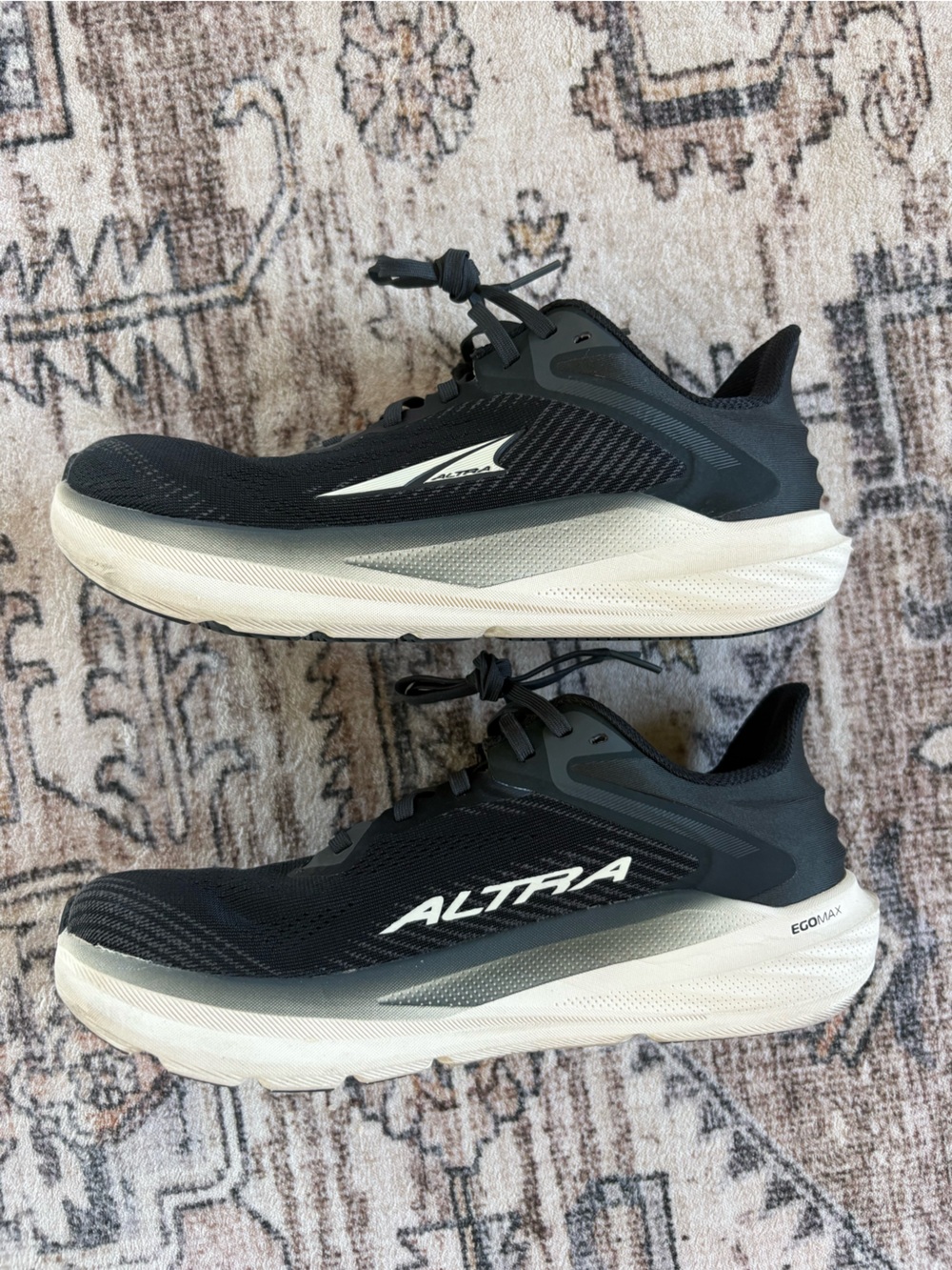 Altra Womens Black and White Road Running Shoes
